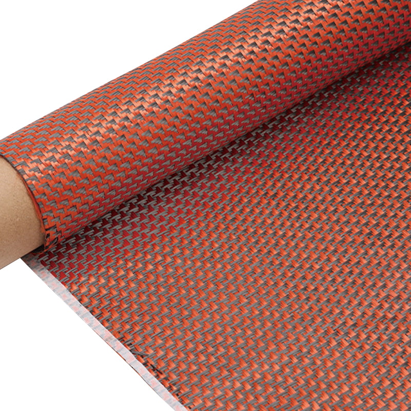 Rubrum / Nigrum Aramid Carbon Mixed Carbon Fiber Text Textus fabricae Rubrum / Nigrum Aramid Carbon Mixed Carbon Fiber Text Textus fabricae