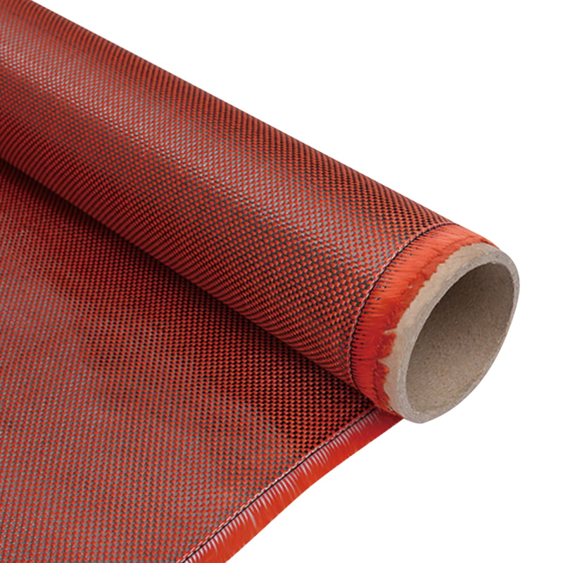 Rubrum / Nigrum Aramid Carbon Mixed Carbon Fiber Text Textus fabricae Rubrum / Nigrum Aramid Carbon Mixed Carbon Fiber Text Textus fabricae