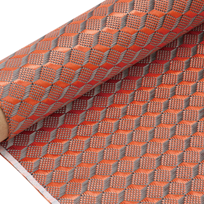 Rubrum / Nigrum Aramid Carbon Mixed Carbon Fiber Text Textus fabricae Rubrum / Nigrum Aramid Carbon Mixed Carbon Fiber Text Textus fabricae